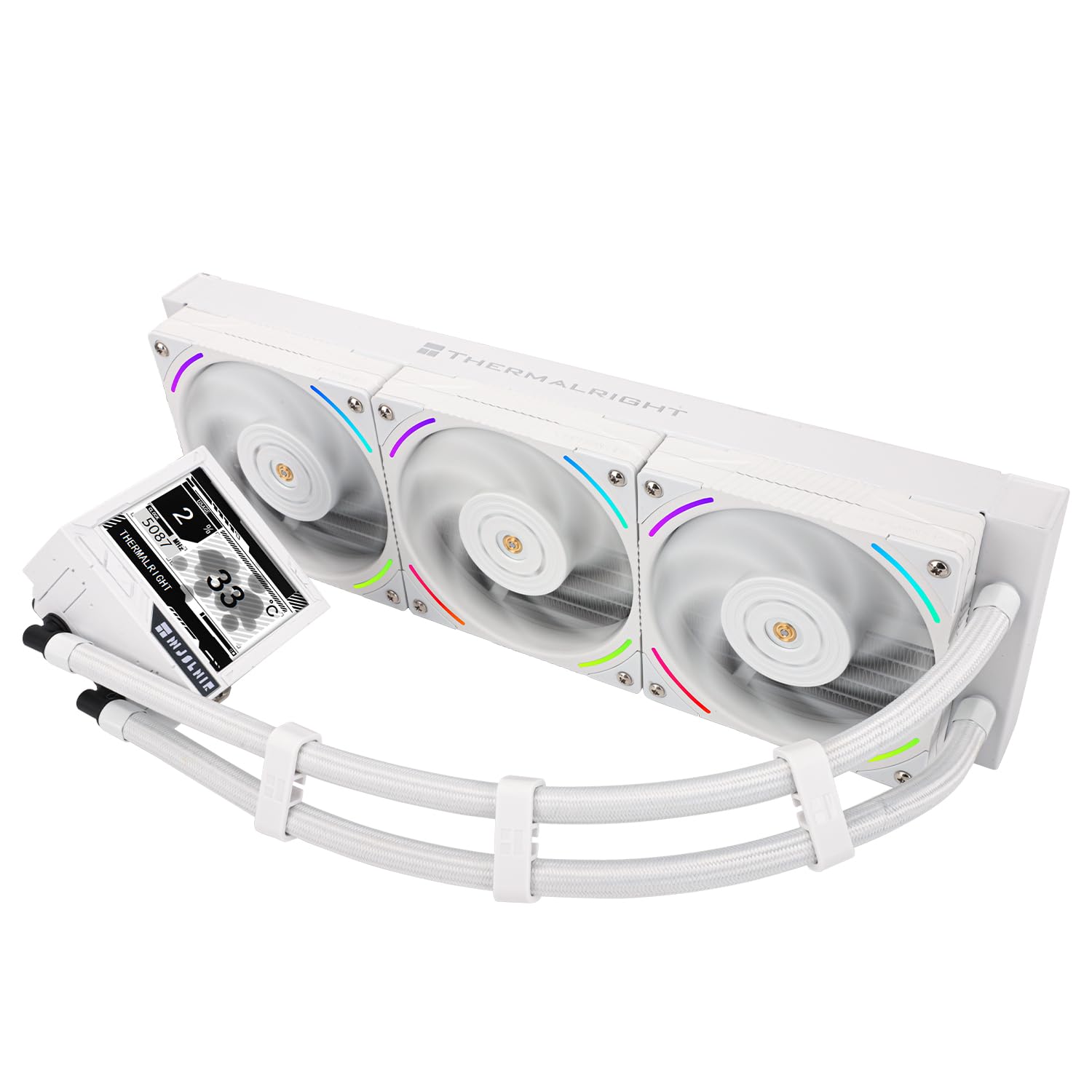 Thermalright Liquid Cooler Mjolnir Vision X 360 LCD ARGB White Without fan Thermalright Liquid Cooler Mjolnir Vision X 360 LCD ARGB White Without fan